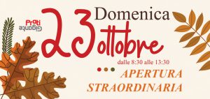 APERTURA STRAORDINARIA